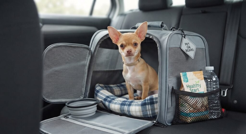 Chihuahua puppy delivery and safe transportation