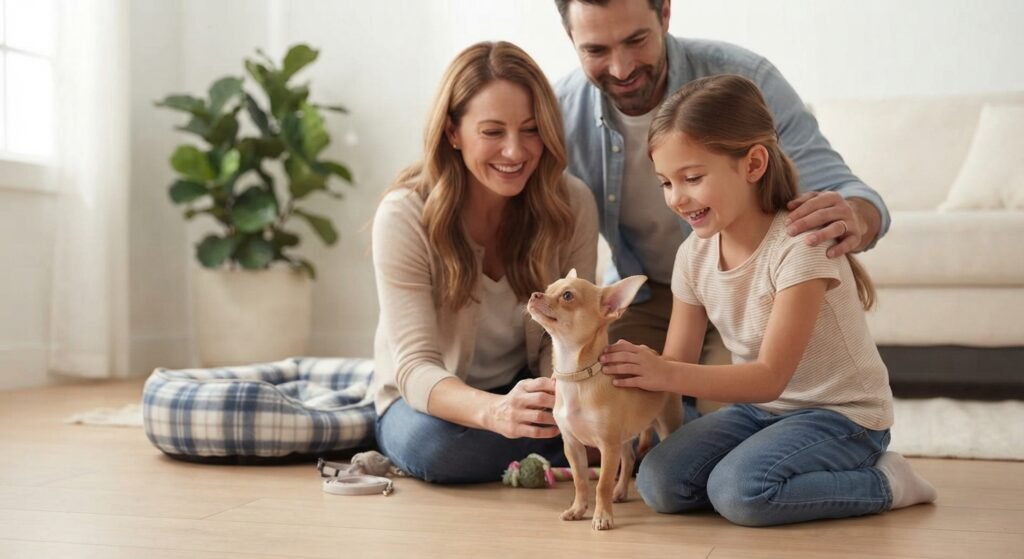  Chihuahua puppy going home with a new family