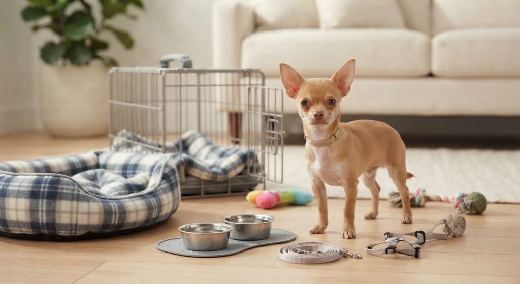 Chihuahua puppy starter supplies and care essentials